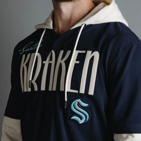 Seattle Kraken Pro Standard OG Players 2fer Button Down Hoodie