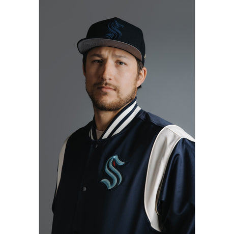 Seattle Kraken Mitchell and Ness Roots Lightweight Satin Jacket