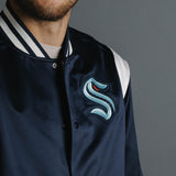 Seattle Kraken Mitchell and Ness Roots Lightweight Satin Jacket