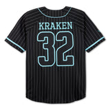 Seattle Kraken Black Baseball Jersey