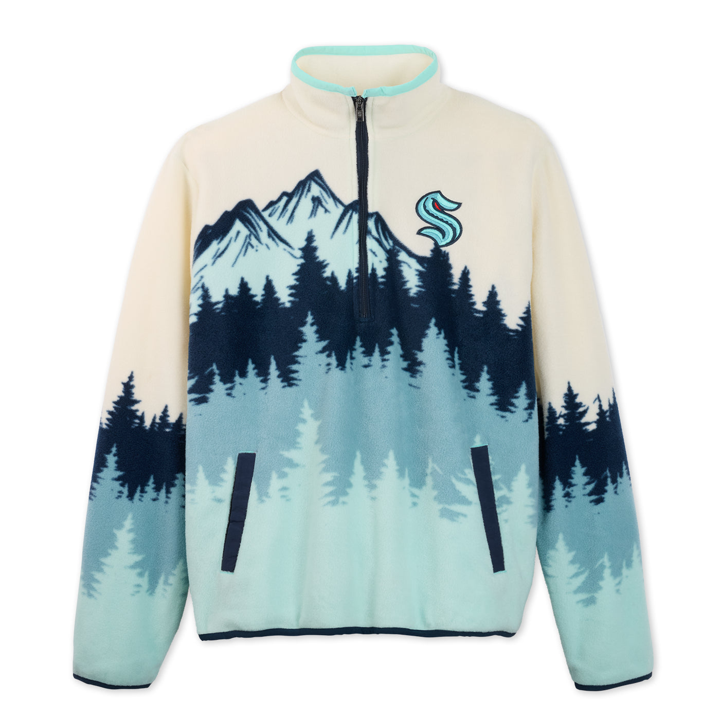 Seattle Kraken Mountain Polar Fleece Half Zip – Seattle Hockey