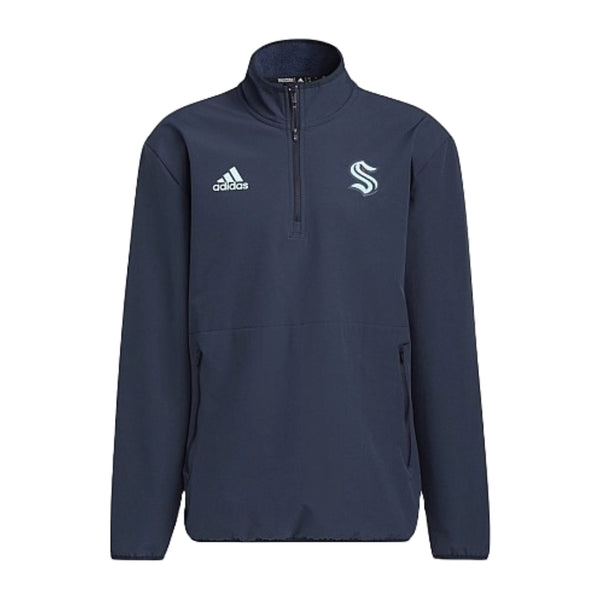 Seattle Kraken Adidas Navy Primary Quarter Zip Knit – Seattle