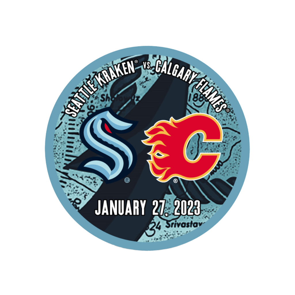 Seattle Kraken Jared McCann 2023 Puck – Seattle Hockey Team Store