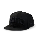 Seattle Kraken New Era 5950 Text Black Tonal