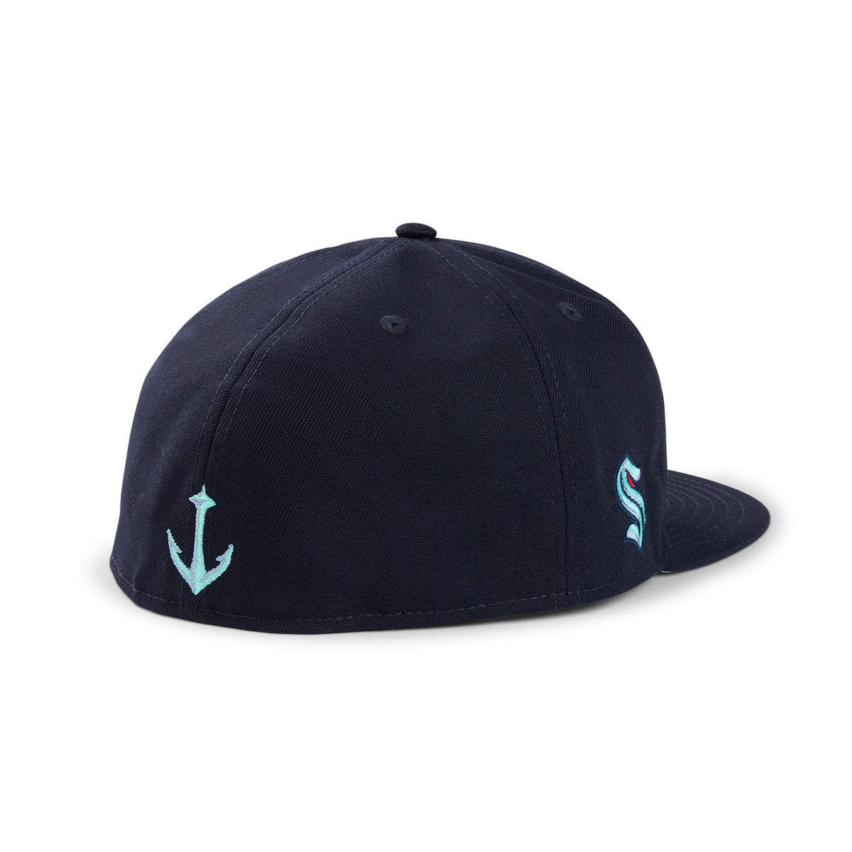 Seattle Kraken New Era 5950 Text Navy