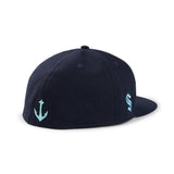 Seattle Kraken New Era 5950 Text Navy