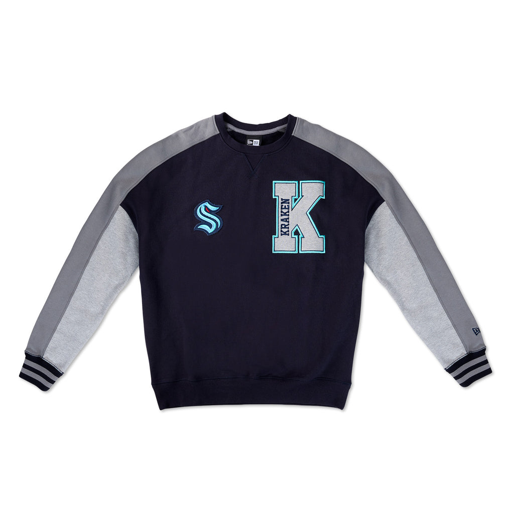 Seattle Kraken Anchor Retro NHL Crewneck Sweatshirt S / Carolina Blue