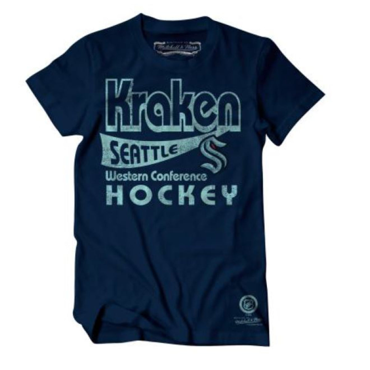Seattle Kraken Mitchell and Ness Kids Put Up Numbers Tee