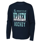 Seattle Kraken Youth Barnburner Long Sleeve Tee