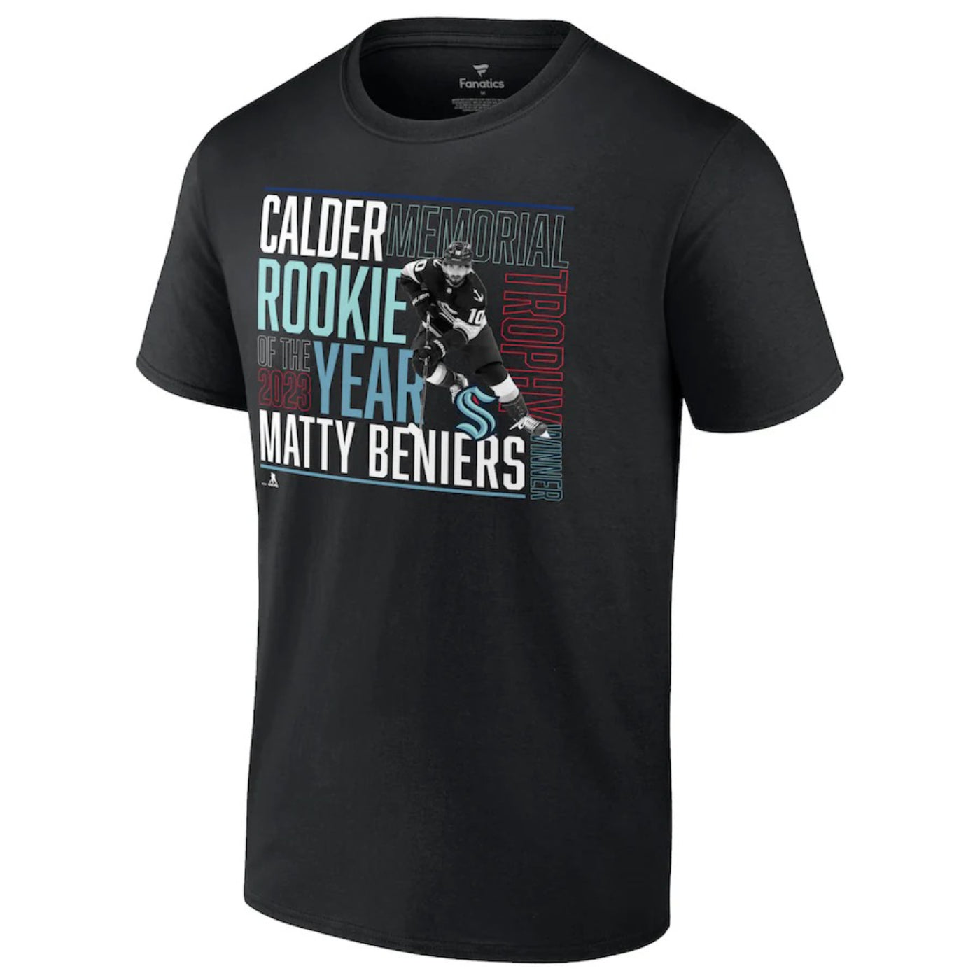 Matty Beniers 10 Seattle Kraken hockey player glitch poster shirt