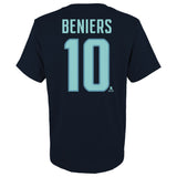 Seattle Kraken Matty Beniers #10 Outerstuff Youth Name and Number Tee
