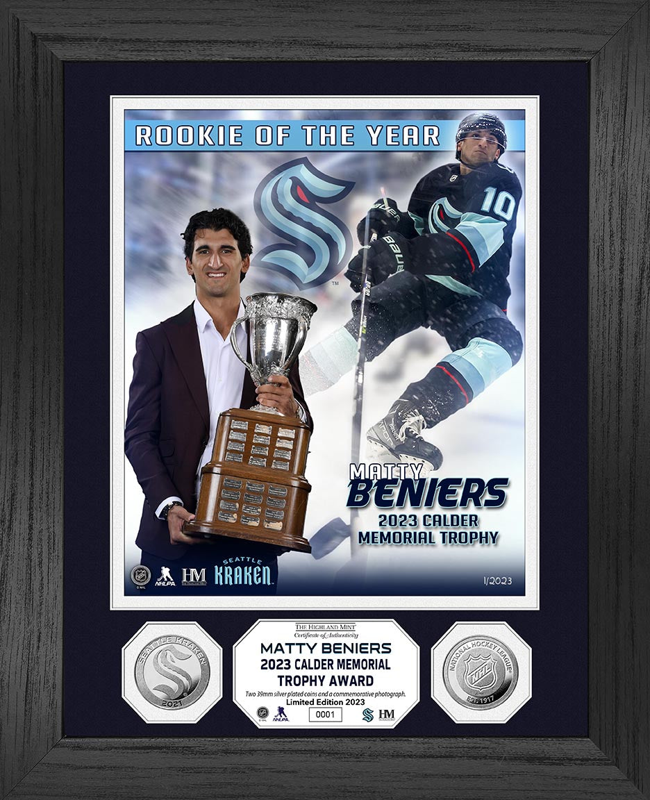 Kraken's Matty Beniers wins Calder Trophy as NHL's rookie of the