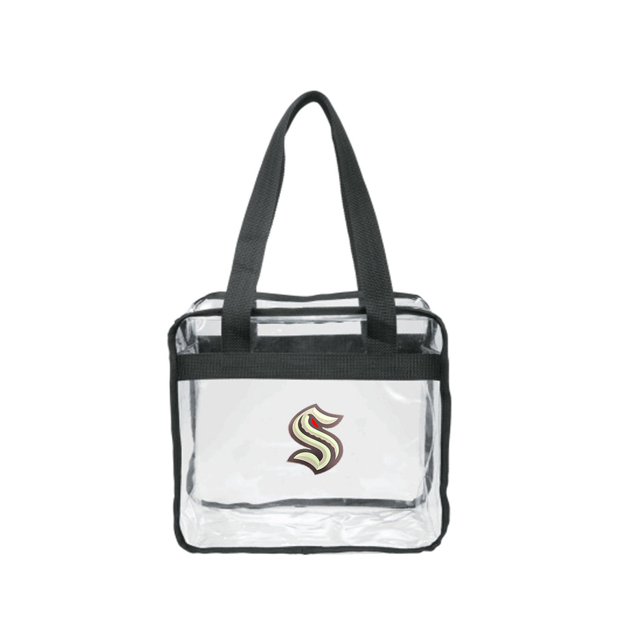 Clear tote bags in cheap store