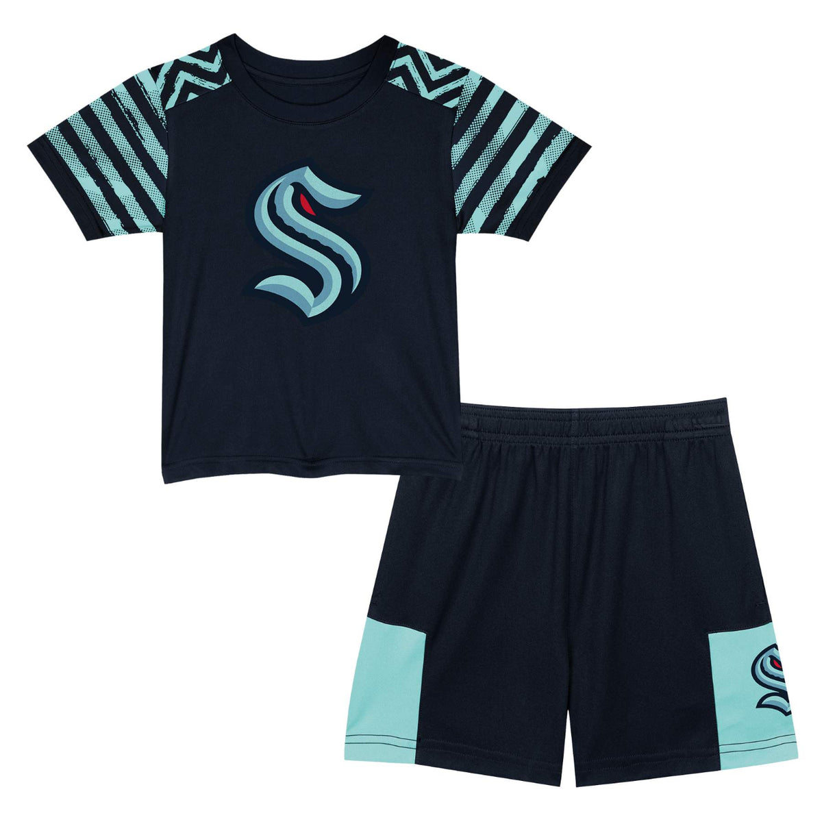 Seattle Kraken Youth Victory Pass Tee and Shorts Set