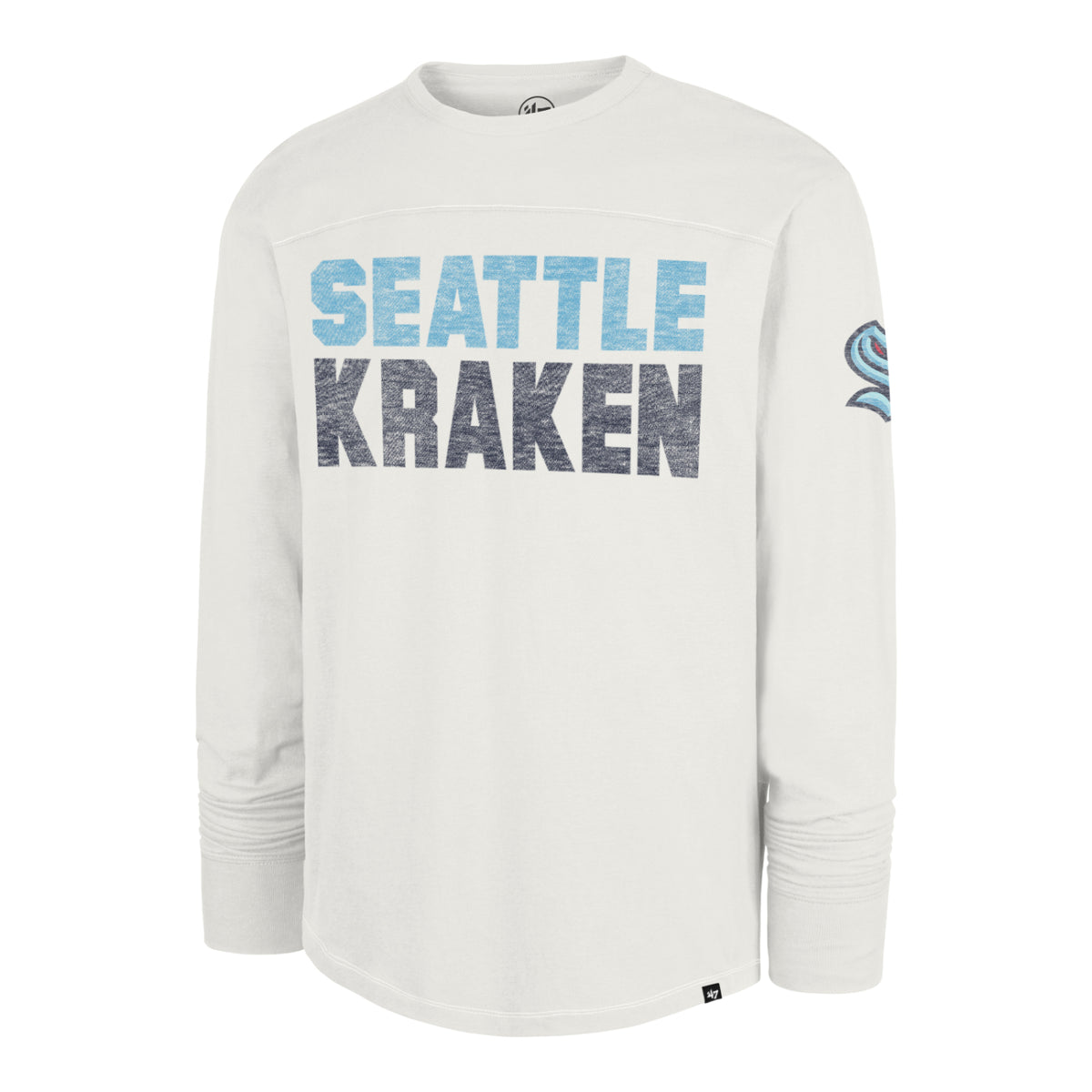 Seattle Kraken '47 Double Header Stack Bright Long Sleeve Tee