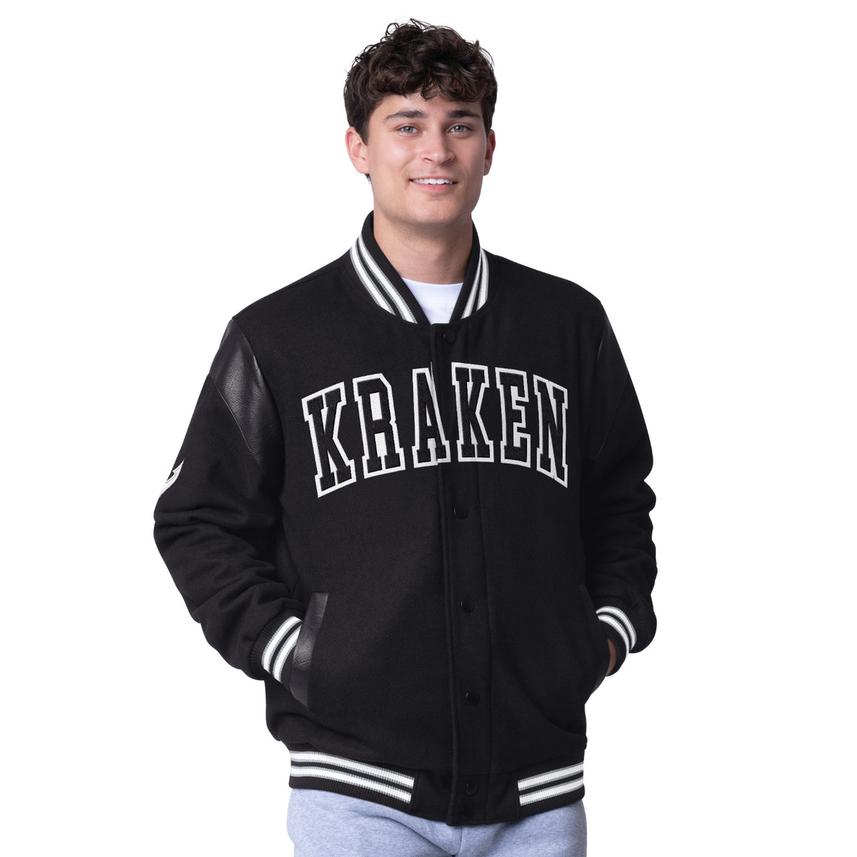 Seattle Kraken Clutch Hitter Varsity Jacket