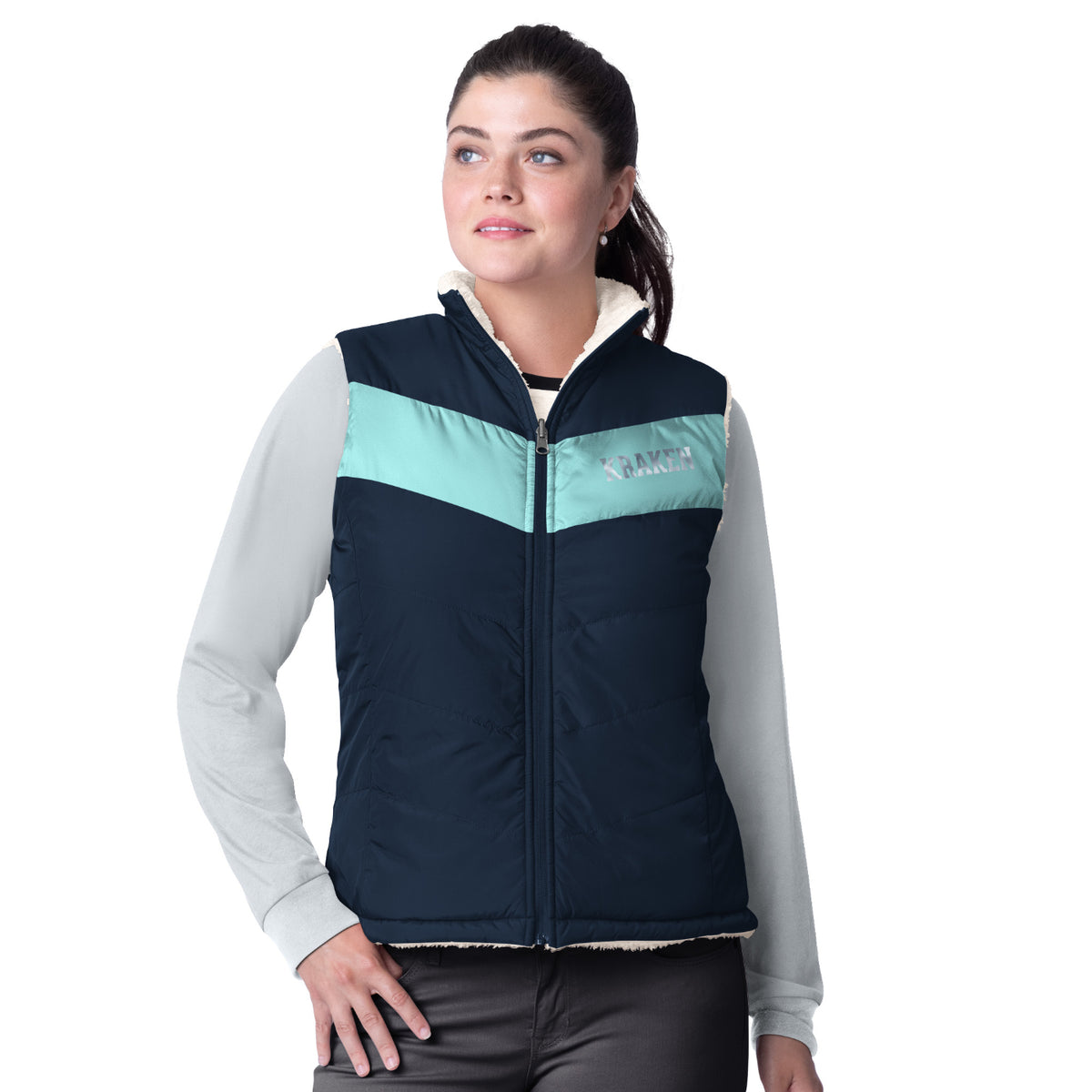 Seattle Kraken Womens Game Rule Reversable Vest