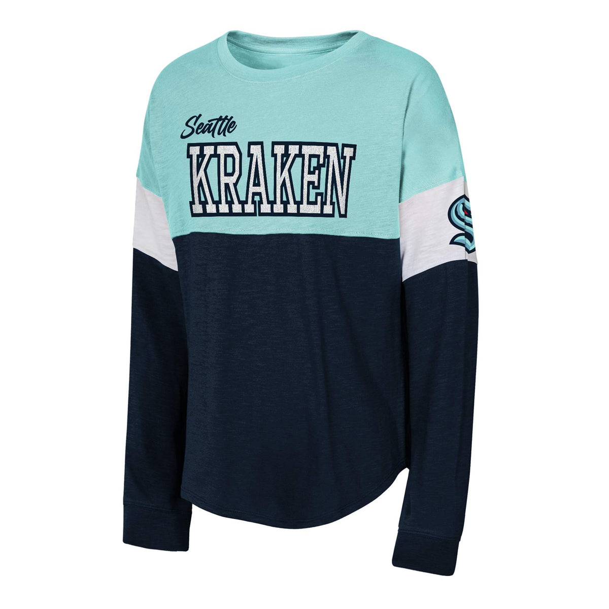 Seattle Kraken Power Up Girls Long Sleeve