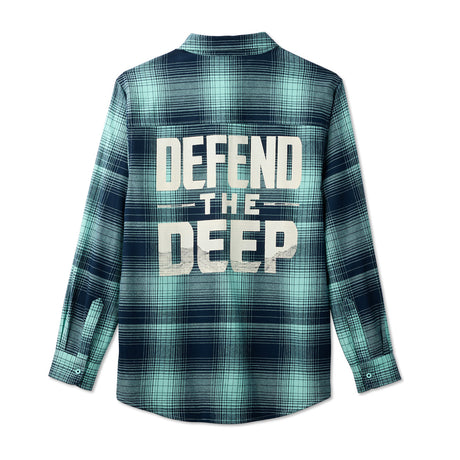 Seattle Kraken Defend The Deep Flannel Shirt