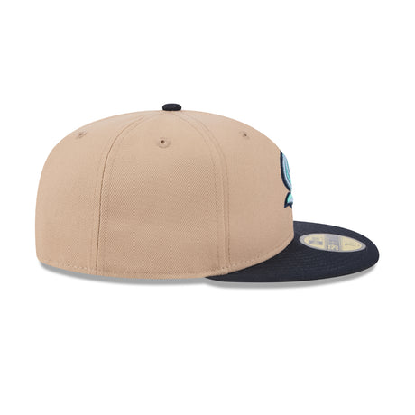 Seattle Kraken Primary Camel Navy Visor New Era 5950