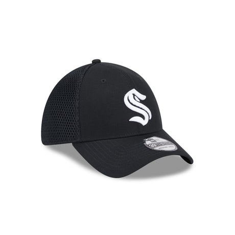 Seattle Kraken Black and White Primary New Era 3930