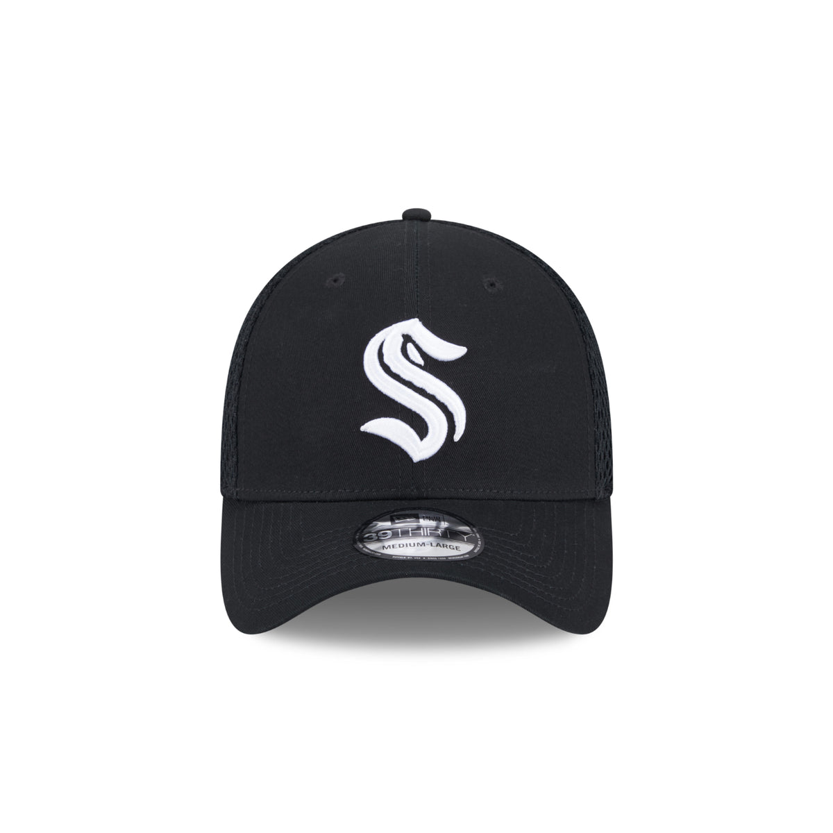 Seattle Kraken Black and White Primary New Era 3930