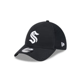 Seattle Kraken Black and White Primary New Era 3930