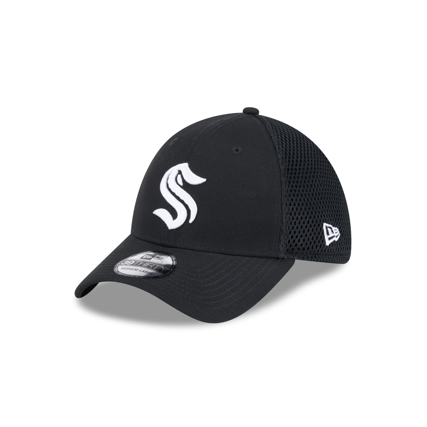 Seattle Kraken Black and White Primary New Era 3930 – Seattle