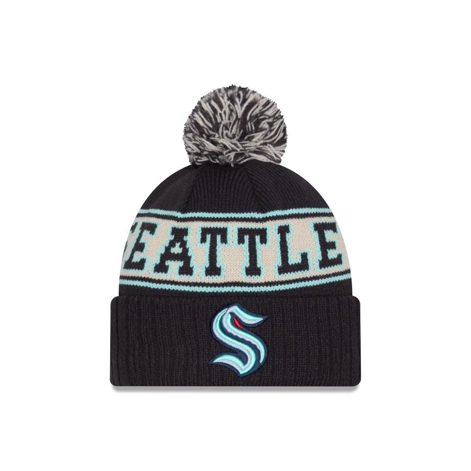 Seattle Kraken Retro Navy Pom Knit – Seattle Hockey Team Store