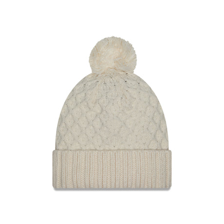 Seattle Kraken Ivory Chunky Pom Knit