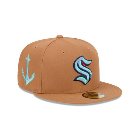Seattle Kraken Brown Primary New Era 5950