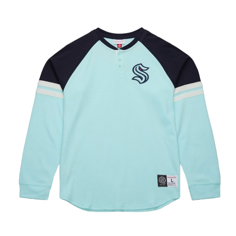 Seattle Kraken Mitchell Ness Thermal Henley