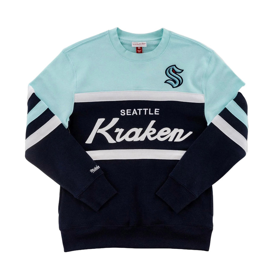 mint様　日本スポーツ協会　アスレティックトレーナーセット Seattle Kraken Mitchell & Ness Head Coach Fleece Crew – Seattle