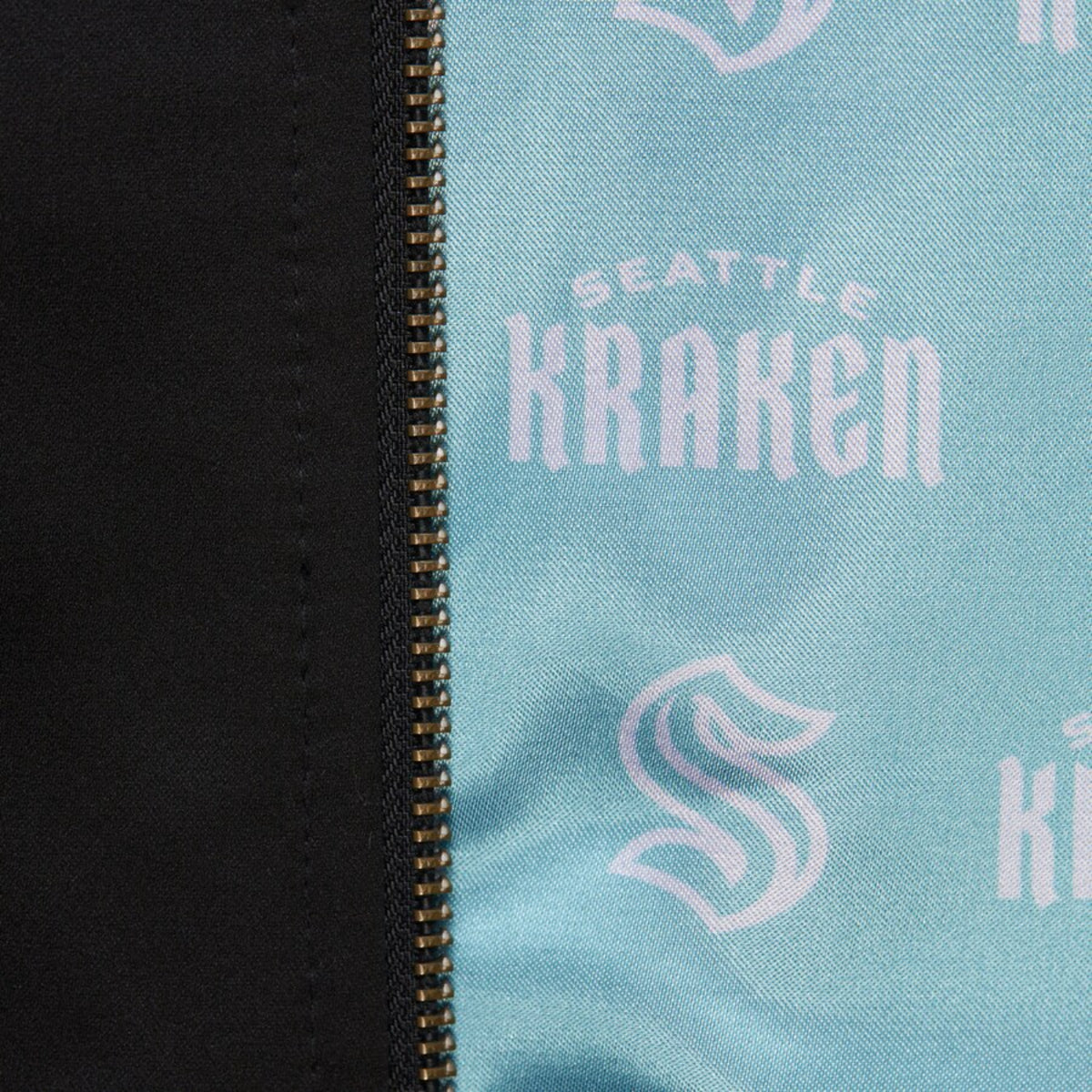 Seattle Kraken Mitchell and Ness Team Leader Satin Bomber