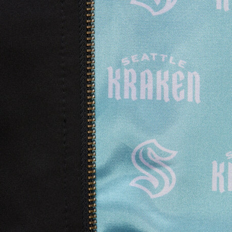Seattle Kraken Mitchell and Ness Team Leader Satin Bomber