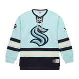 Seattle Kraken Mitchell and Ness Heritage Lace Up Crew