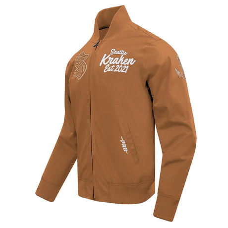 Seattle Kraken Paint the City Brown Twill Jacket