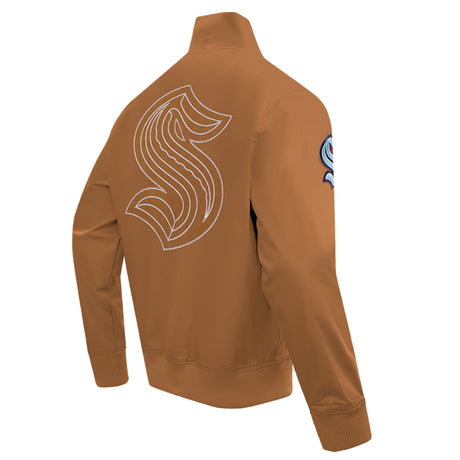 Seattle Kraken Paint the City Brown Twill Jacket