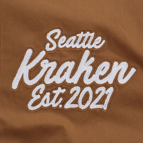 Seattle Kraken Paint the City Brown Twill Jacket