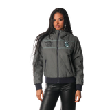Seattle Kraken Washed Canvas Womens Puffer Jacket
