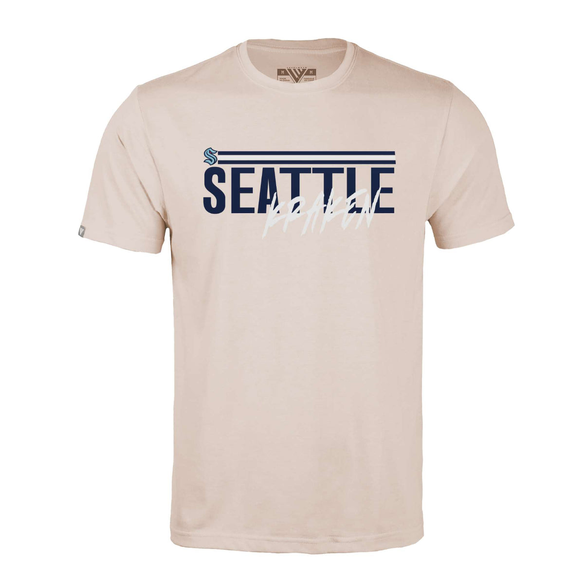 Seattle Kraken Levelwear Etched Richmond Sand Tee