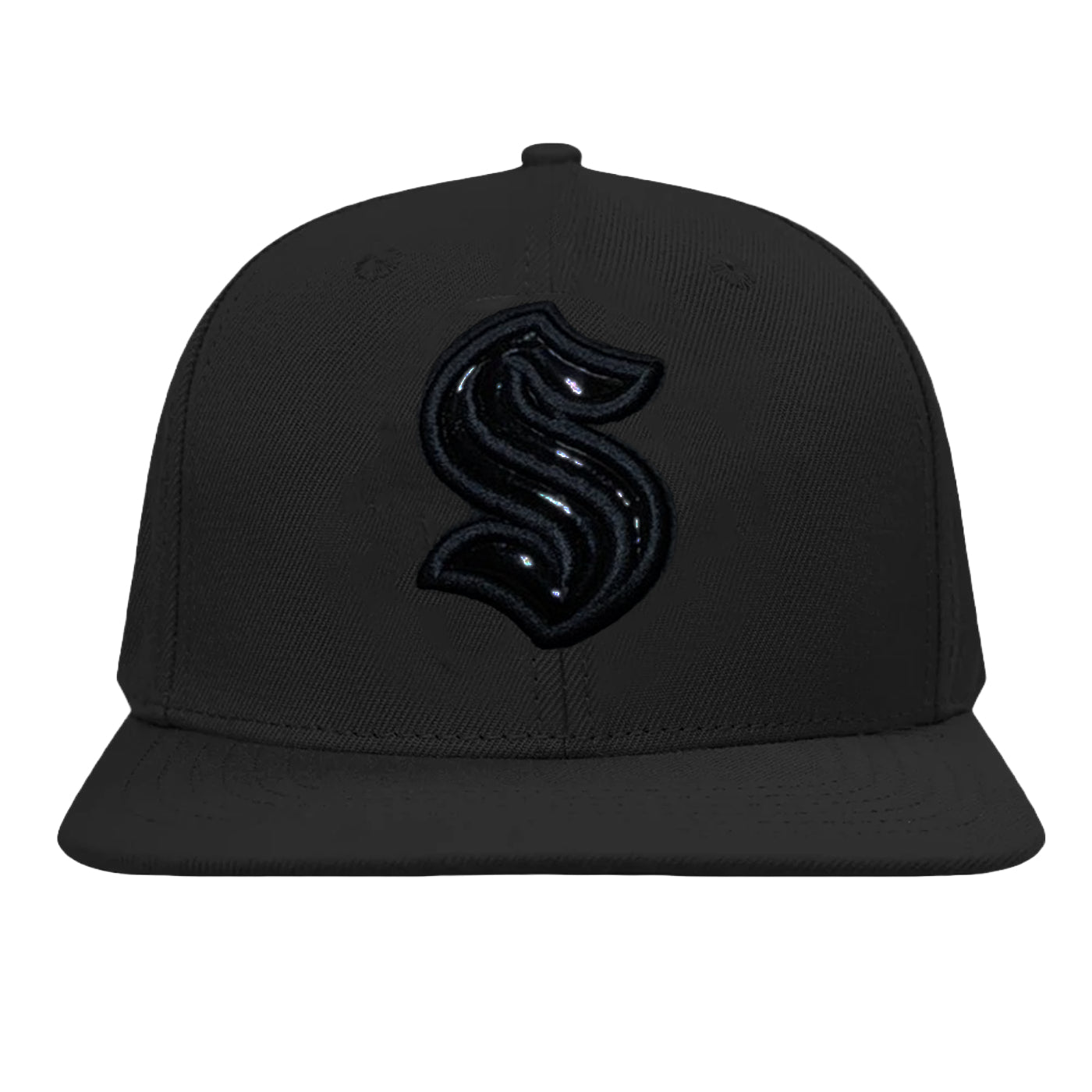 Seattle Kraken Pro Standard Triple Black Snapback Hat – Seattle