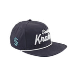Seattle Kraken New Era Navy Script Golfer