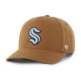 Seattle Kraken '47 Carhartt Brown Hitch Snapback Hat