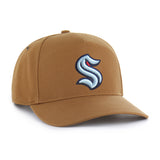 Seattle Kraken '47 Carhartt Brown Hitch Snapback Hat