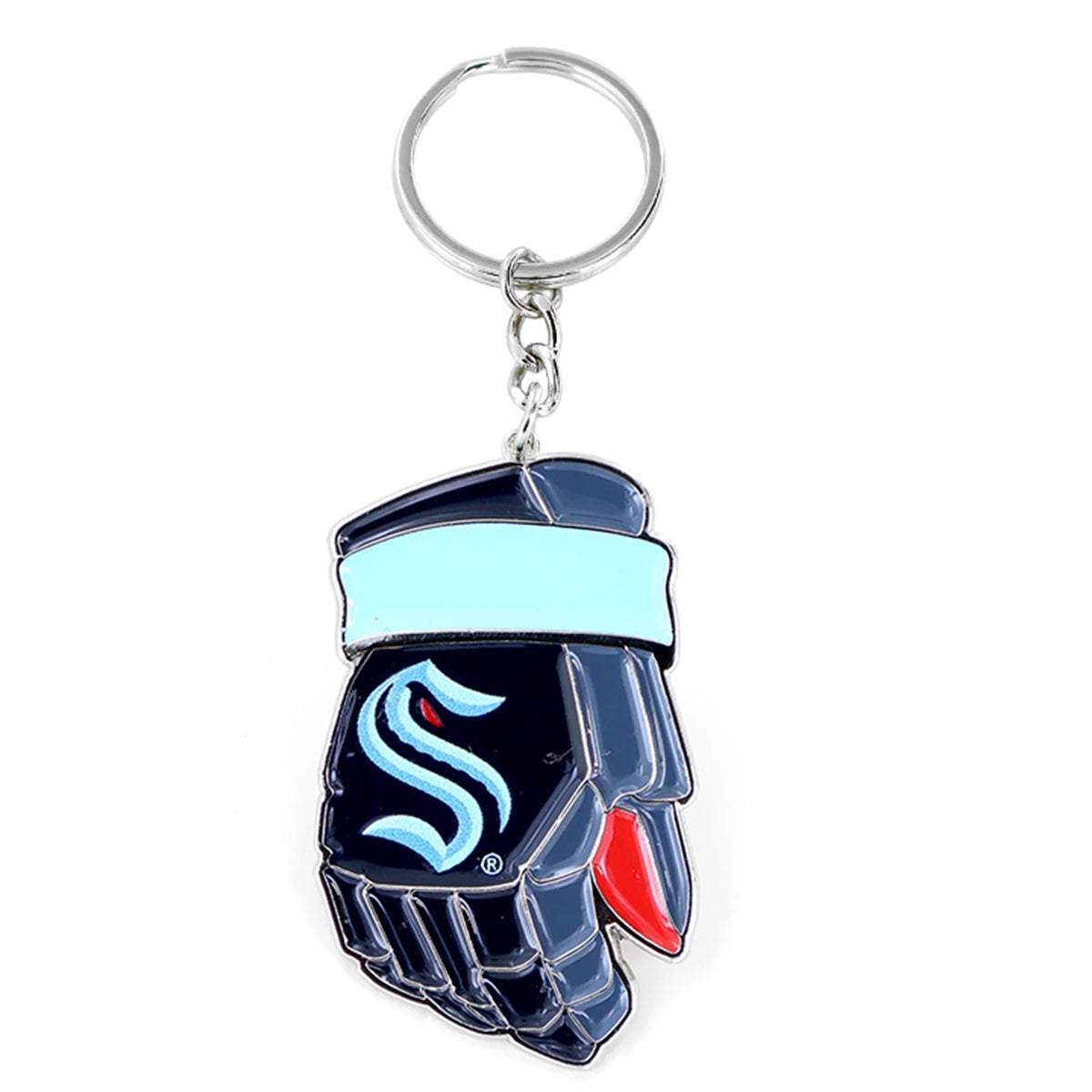Seattle Kraken Hockey Gloves Keychain