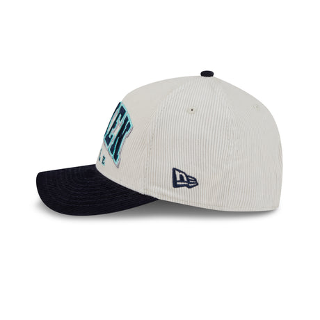 Seattle Kraken New Era 940MC 2 Tone Sided Wordmark Chrome White Snapback Hat