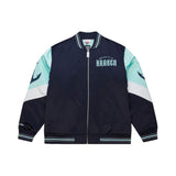 Seattle Kraken Mitchell and Ness Throw it Back Heavyweight Satin Jacket