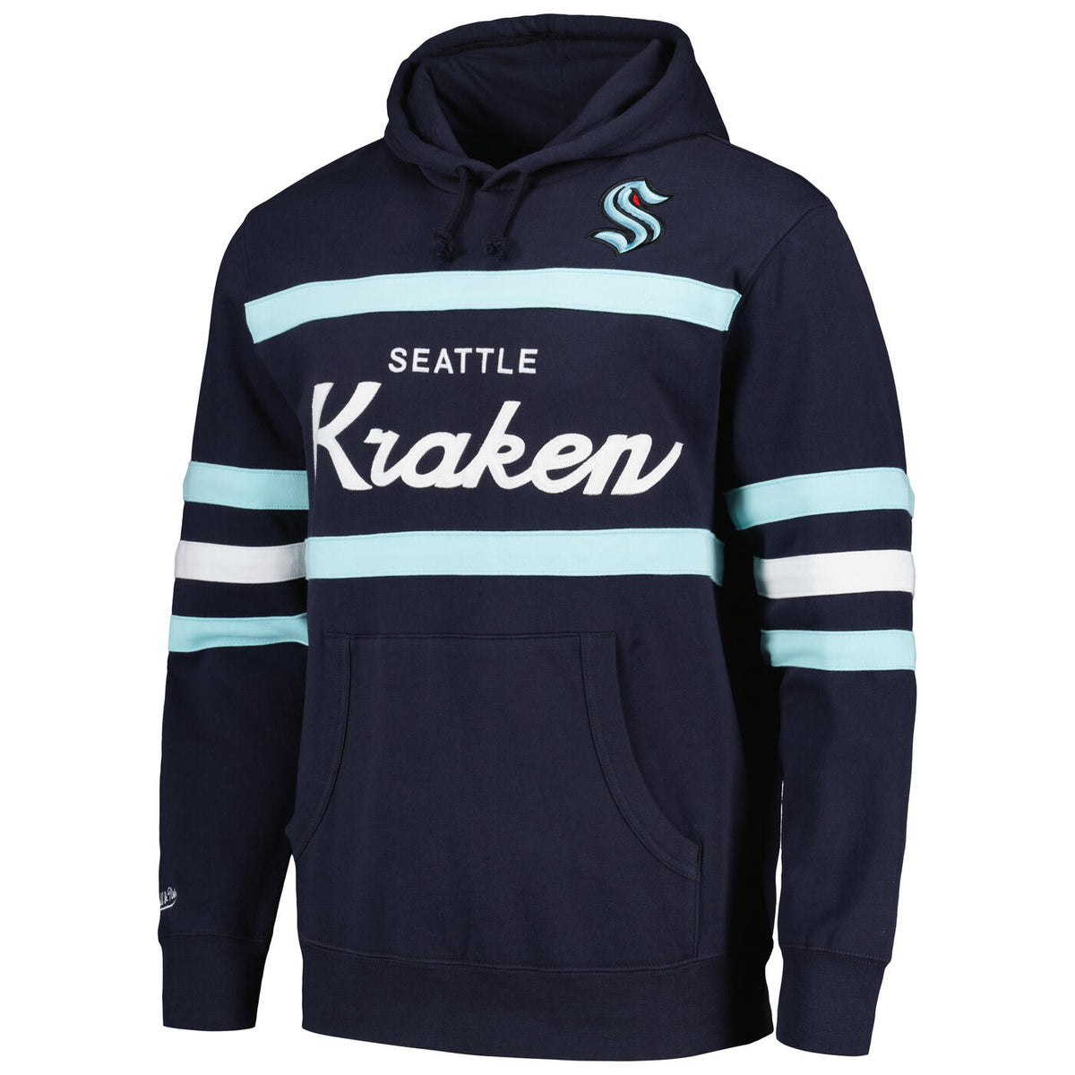 Seattle Kraken Mitchell And Ness Head Coach Navy Hoodie