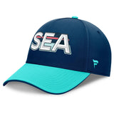 Seattle Kraken SEA Navy Stretch Fit Hat